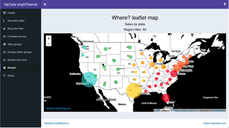 Map your data – show where the action is