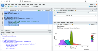 ggplot2 graph in RStudio Desktop